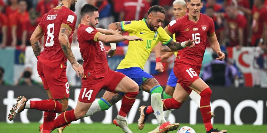Hasil Babak I - Brasil Sulit Taklukkan Pertahanan Serbia, Skor Masih 0-0