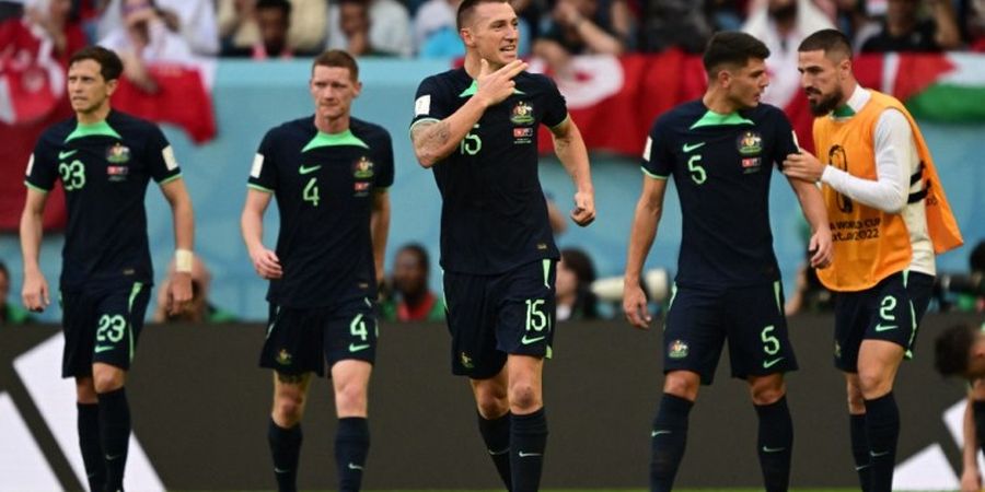 Hasil Piala Dunia 2022 - Tak Dominan, Australia Perpanjang Nafas Usai Menang Tipis Atas Tunisia