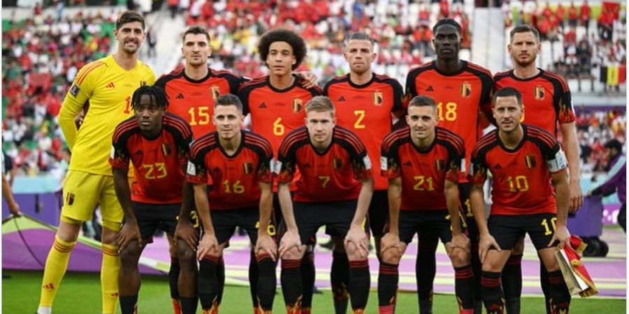 Hasil Babak I - Kakak Adik Main, Belgia Belum Mampu Jebol Gawang Maroko