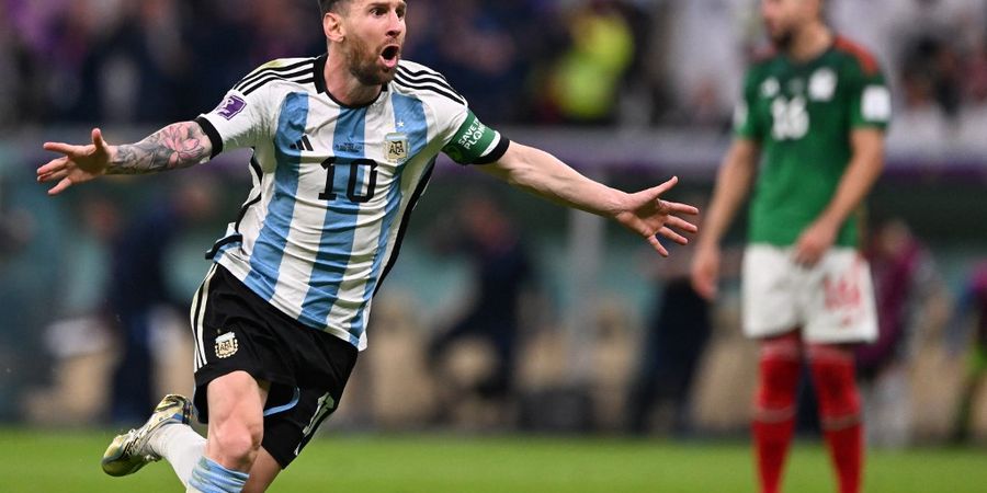 PIALA DUNIA 2022 - Lionel Messi Panen 3 Rekor Baru Usai Selamatkan Timnas Argentina dari Maut