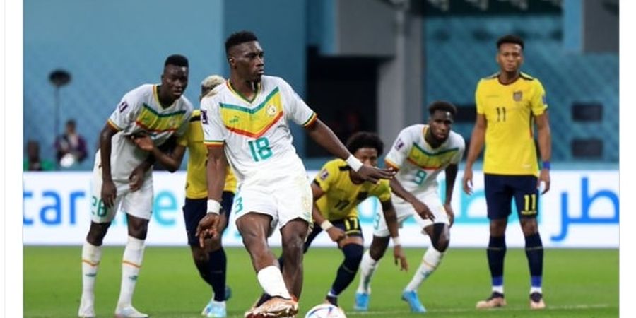 Hasil Babak I Piala Dunia 2022 - Ekuador Vs Senegal 0-1, Penalti Tanpa Lihat Si Penghancur Liverpool Ubah Kedudukan
