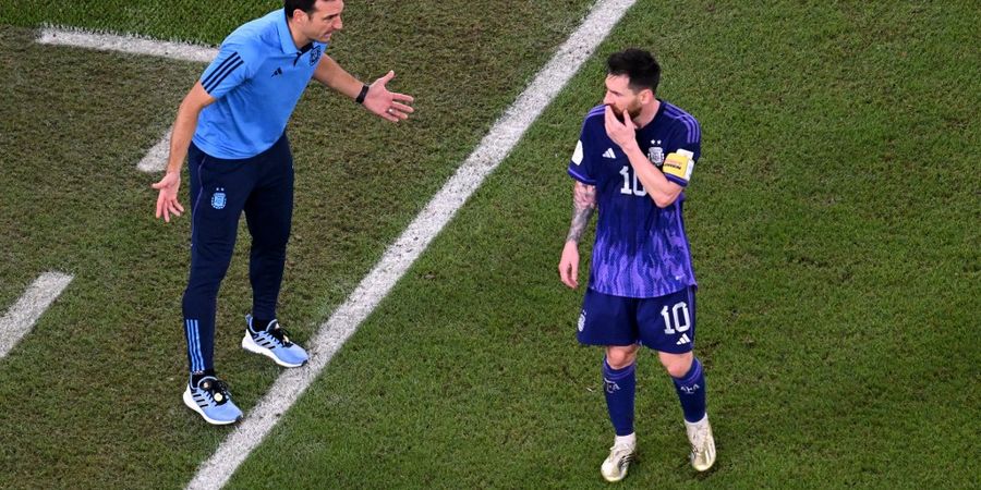 PIALA DUNIA 2022 - Pelatih Argentina: Lionel Messi Tak akan Digantikan kecuali Dia yang Minta Sendiri