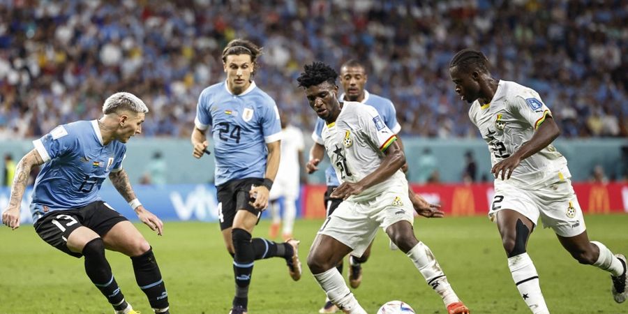 Hasil Piala Dunia 2022 - Ghana 0-2 Uruguay, La Celeste Gagal ke Babak 16 Gegara Kalah Produktivitas Gol