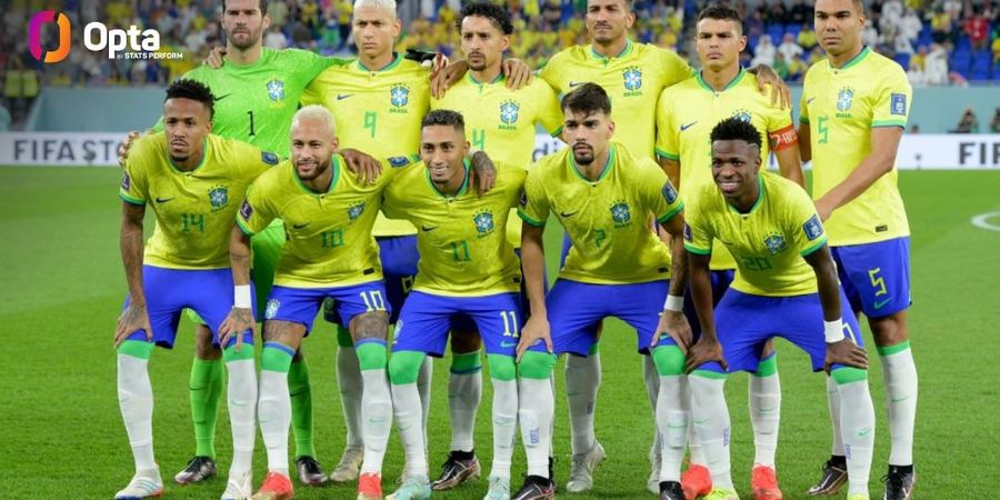 PIALA DUNIA 2022 - Brasil Catatkan Sejarah, Sudah Turunkan Satu Skuad Berisi 26 Pemain 