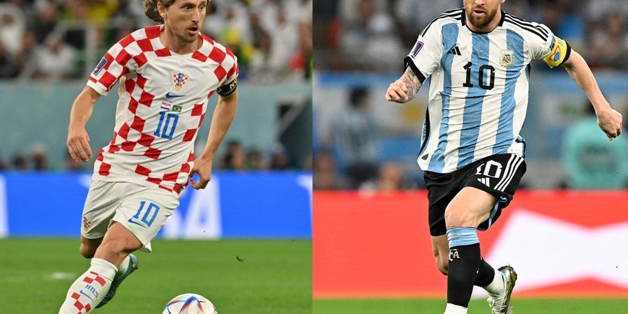 PIALA DUNIA 2022 - Lionel Messi Vs Luka Modric, Duel Ke-27 Para Kapten Abadi di Panggung Tutup Aksi