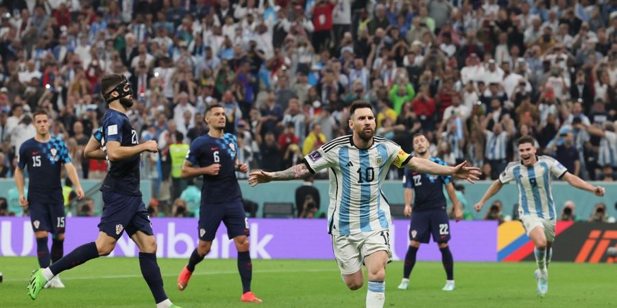 PIALA DUNIA 2022 - Sah, Lionel Messi Kini Jadi Pencetak Gol Terbanyak Argentina di Piala Dunia
