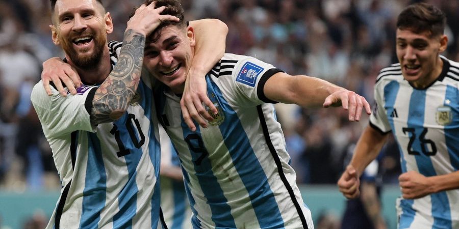 PIALA DUNIA 2022 - Jadi Pemain Terbaik Kedua Argentina setelah Messi, Julian Alvarez Dapat Pujian Scaloni