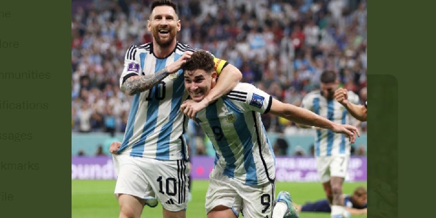 Hasil Piala Dunia 2022 - Argentina Balas Dendam, Duet Messi-Alvarez Antar La Albiceleste ke Final Usai Tekuk Kroasia