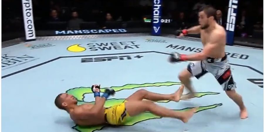 Hasil UFC Vegas 67 - Tanpa Khabib Tak Masalah, Umar Nurmagomedov KO Lawan Satu Ronde Saja