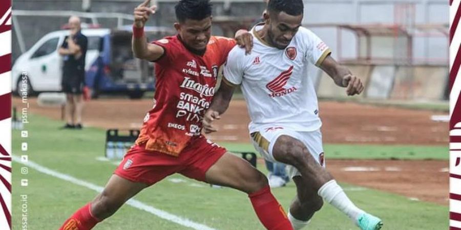 Hasil Liga 1 - Haudi Abdillah Apes Ganda, PSM Makassar Paksa Bali United Berbagi Poin