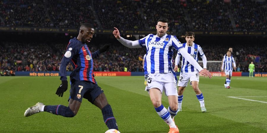 Hasil Copa del Rey - Aksi Spektakuler Ousmane Dembele Bawa Barcelona Gebuk Real Sociedad