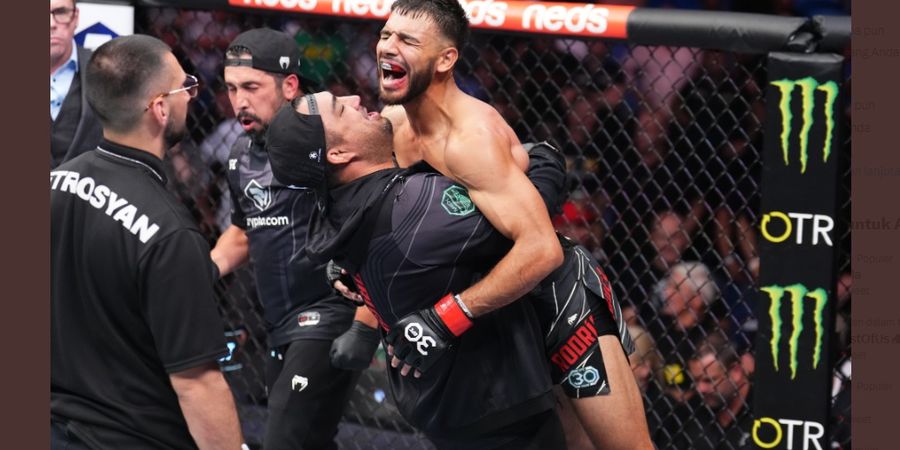 Hasil UFC 284 - Cekik Josh Emmett Pakai Kaki, Yair Rodriguez Jadi Raja Interim Kelas yang Akan Dihuni Jeka Saragih