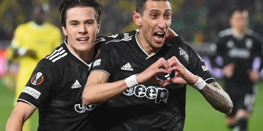 Hasil Liga Europa - Angel Di Maria Cetak Hat-trick Sekaligus Ukir Sejarah, Juventus Lolos ke Babak 16 Besar