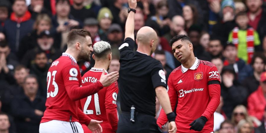 Hasil Liga Inggris - Casemiro Kena Kartu Merah Lagi, Manchester United Gagal Taklukkan Tim Juru Kunci