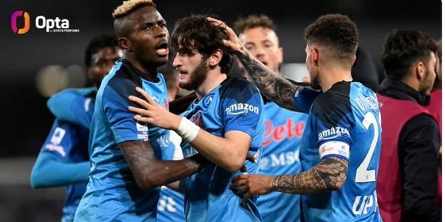 Hasil dan Klasemen Liga Italia - Khvicha Kvaratskhelia Bikin Slalom, Napoli Langsung Unggul 18 Poin dari Inter Milan