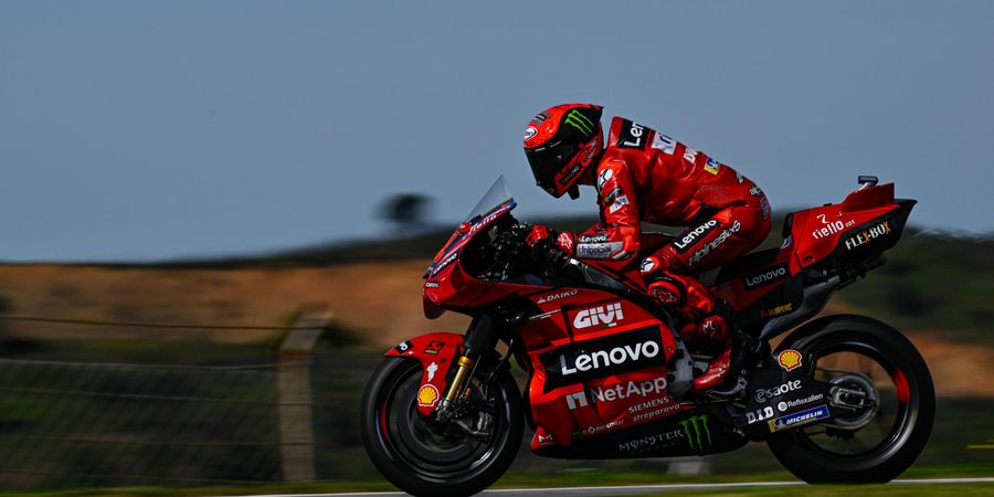 Hasil MotoGP Portugal 2023 - Bagnaia Berjaya Lagi, Quartararo Kesulitan ke Depan, Marquez Crash