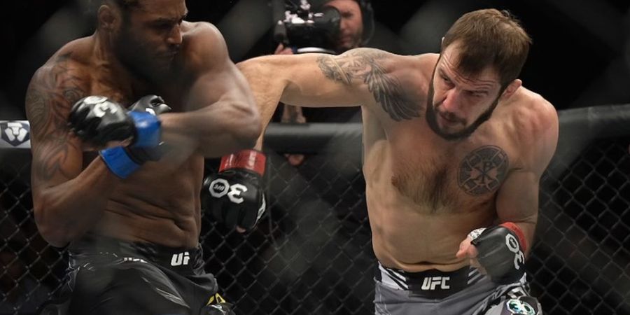 Hasil UFC Vegas 71 - Sempat Sakit, Nikita Krylov Paksa Superman Menyerah