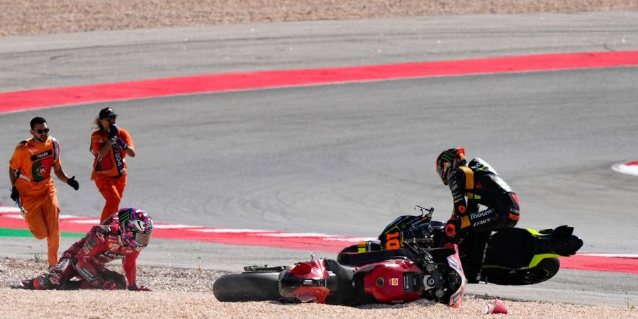 MotoGP Portugal 2023 - Sebabkan Bastianini Cedera, Luca Marini Beri Klarifikasi