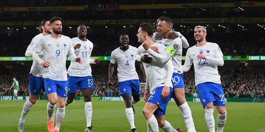 Hasil Kualifikasi Euro 2024 - Kylian Mbappe Mejan, Untung Ada Benjamin Pavard, Prancis Gebuk Republik Irlandia