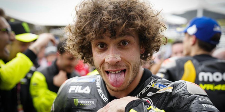 MotoGP Argentina 2023 - Reaksi Bezzecchi Usai Beri Kemenangan Perdana Tim Valentino Rossi