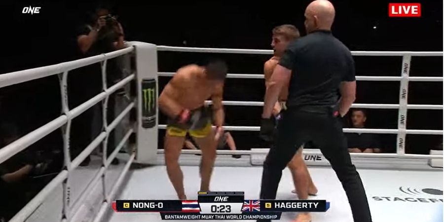 Hasil ONE Fight Night 9 - Kejutan Terbesar, Jonathan Haggerty Jatuhkan Nong-O Gaiyanghadao Tiga Kali