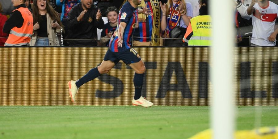 Hasil Liga Spanyol - Gol Jordi Alba Tentukan Kemenangan Barcelona atas 10 Pemain Osasuna