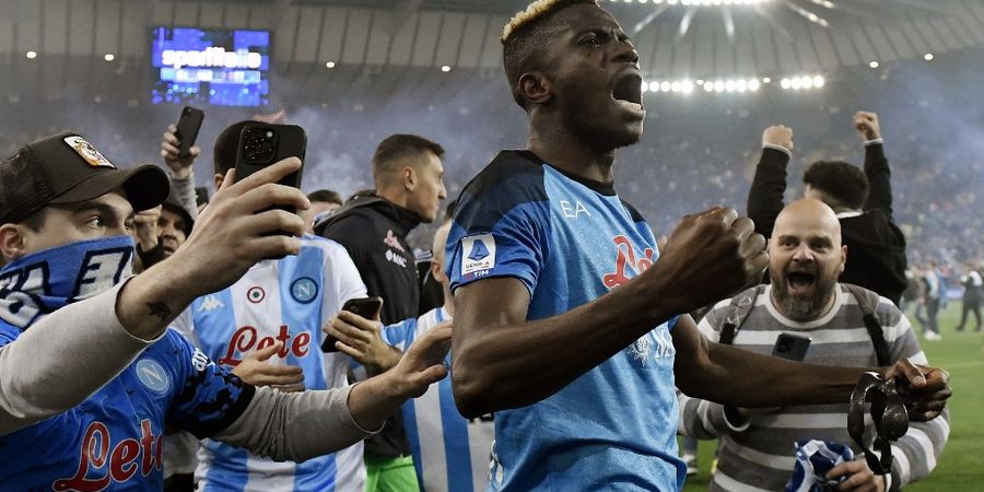 Hasil dan Klasemen Liga Italia - Napoli Juara Berkat Gol Osimhen ke Gawang Udinese