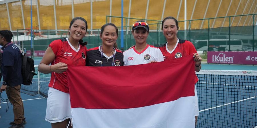  Penantian 18 Tahun Tenis Beregu Putri Indonesia Kembalikan Medali Emas SEA Games
