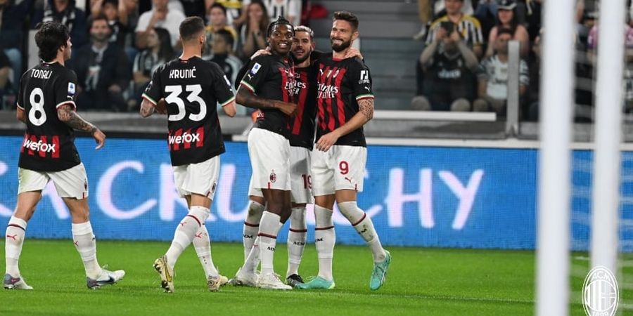 Hasil Liga Italia - Juventus Vs AC Milan 0-1, Kepala Emas Giroud Pastikan Tripoin dan Tiket Liga Champions