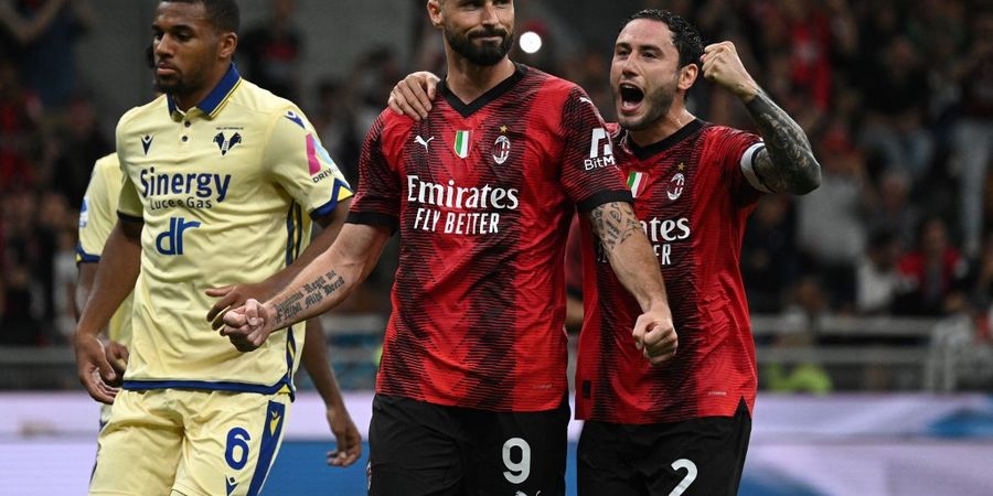 Hasil Liga Italia - Catatkan Penguasaan Bola 80 Persen, AC Milan Sukses Hajar Hellas Verona