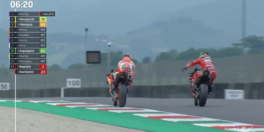 MotoGP Italia 2023 - Bos Ducati Minta Ada Tindakan usai Marquez Bikin Bagnaia Marah-Marah di Kualifikasi