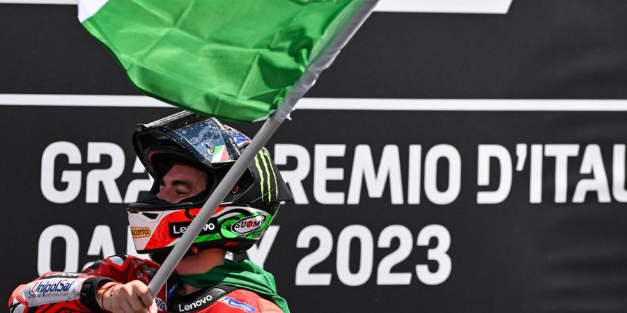 Hasil MotoGP Italia 2023 - Bagnaia Sempurna di Kandang, Adik Rossi Gagal Manfaatkan Derita Marquez
