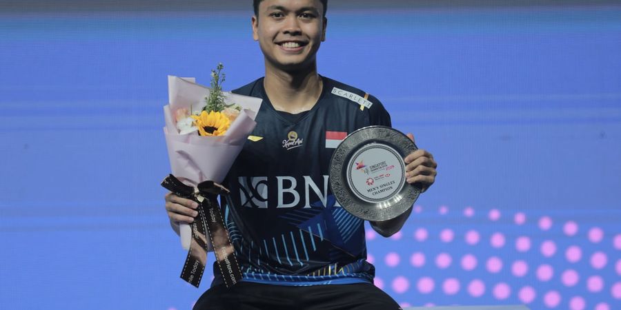 Juarai Singapore Open 2023, Anthony Ginting Merasa Bak Main di Rumah Sendiri