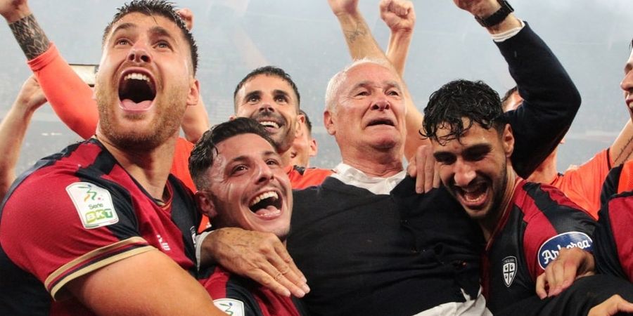 Peserta Liga Italia Komplet: Si Penakluk Inter dan AC Milan Turun Kasta, Ranieri Bawa Cagliari ke Habitatnya