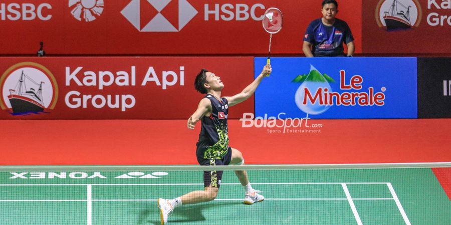 Indonesia Open 2023 - Obat Luka Kento Momota Saat Dibuat Ambyar Musuh Bebuyutan Anthony Ginting