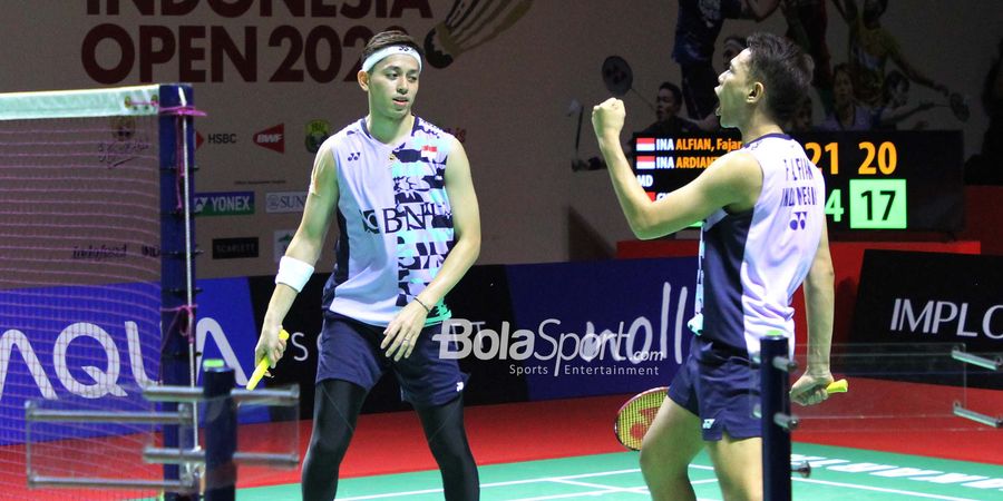 Indonesia Open 2023 - Fajar/Rian Menantang Juara Asia, Kekuatan Belum 100 Persen?