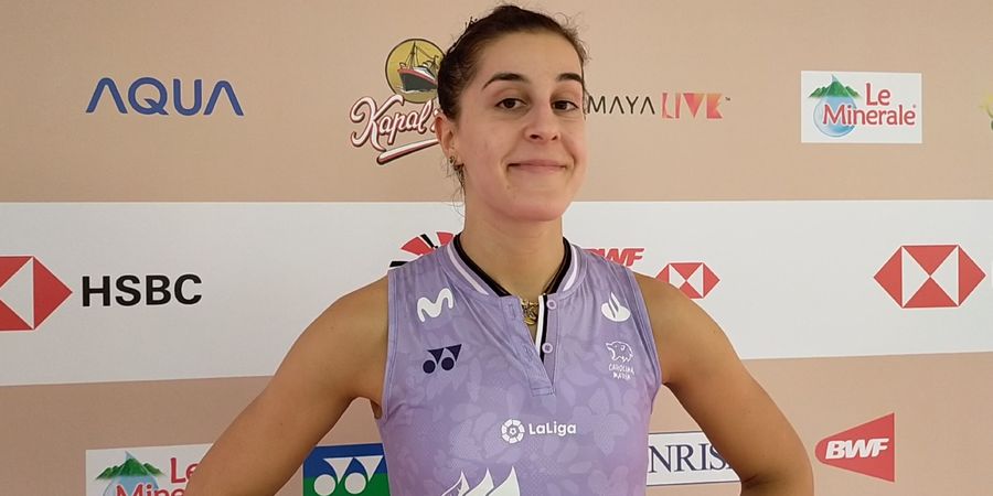 Indonesia Open 2023 - Semringah Carolina Marin, Jatuh Lalu Bangkit Lagi di Istora