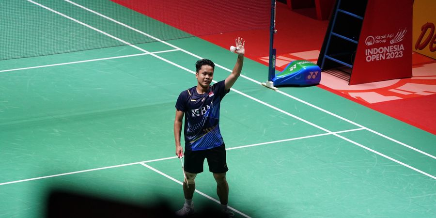 Indonesia Open 2023 - Doa Jokowi Temani Anthony Ginting Tuju Final Sangar Lawan Axelsen