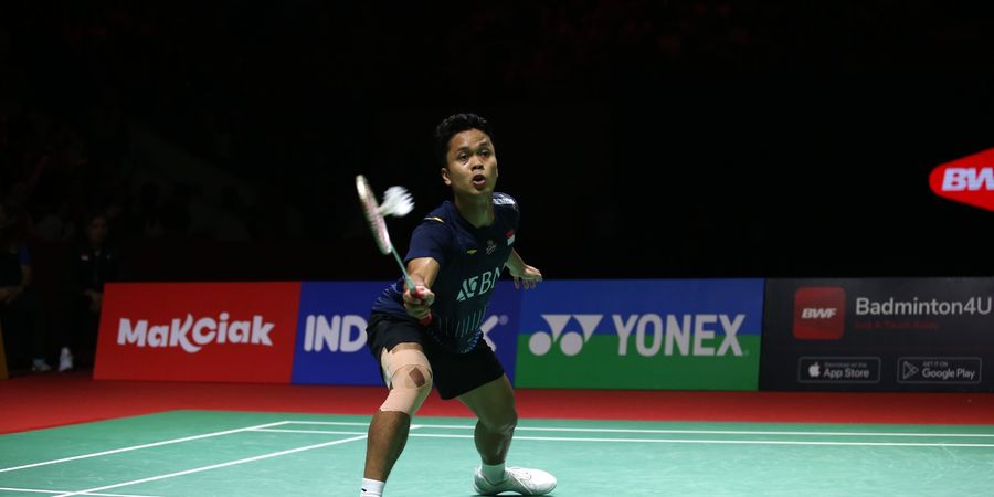Hasil Final Indonesia Open 2023 - Anthony Ginting Belum Berhasil Kalahkan Axelsen