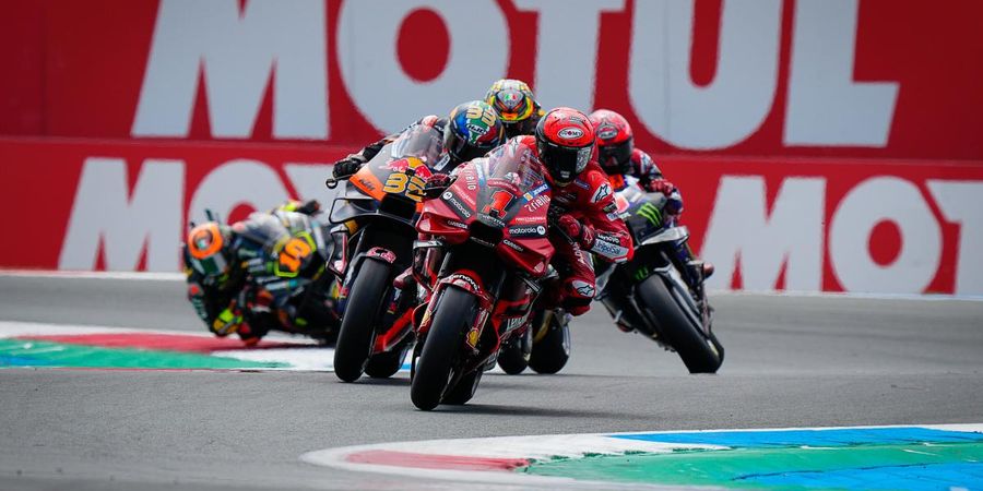 Hasil MotoGP Belanda 2023 - Bagnaia-Bezzecchi 1-2, Binder Dilarang Naik Podium Lagi gegara Penalti