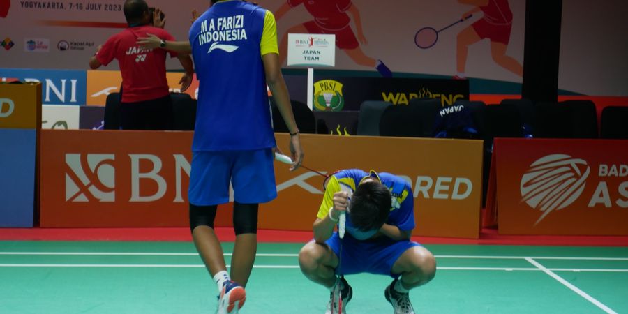 Kejuaraan Asia Junior 2023 - Tangis Joaquin Saat Tak Berhasil Pastikan Kemenangan Indonesia bersama Farizi