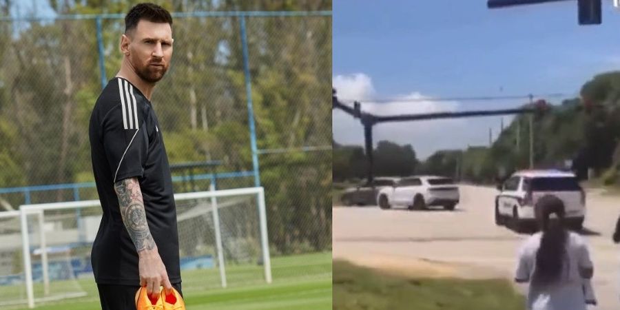 Video Detik-detik Lionel Messi Nyaris Alami Kecelakaan Serius Akibat Terobos Lampu Merah