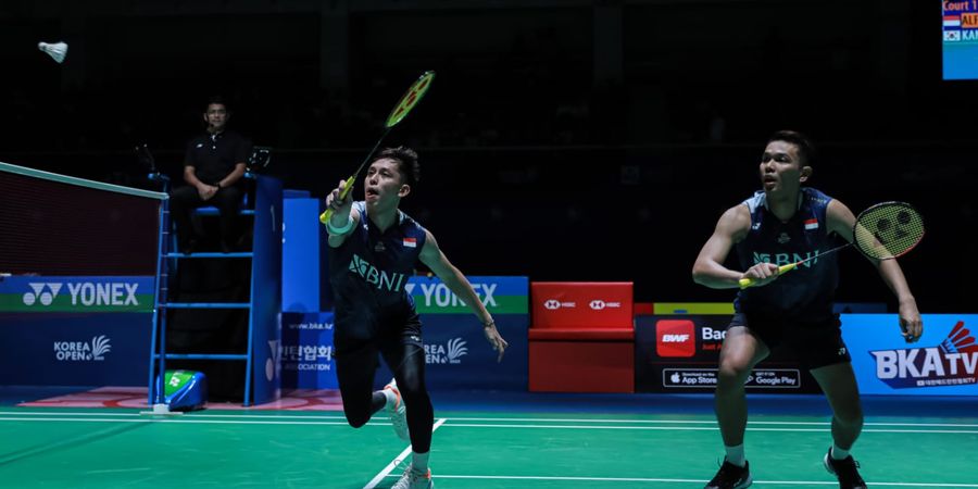 Korea Open 2023 - Kena Comeback Menyakitkan dari Fajar/Rian di Depan Publik Sendiri, Juara Bertahan Sayangkan Satu Hal