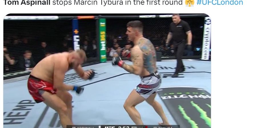 Hasil UFC London - Marcin Tybura Terlalu Mudah Di-KO, Tom Aspinall Minta Jon Jones