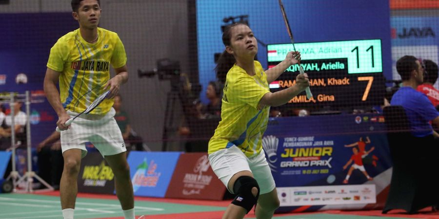  Adrian dan Ariella Tampil Luar Biasa pada Semifinal Yonex Sunrise Pembangunan Jaya Raya Junior International GP 2023