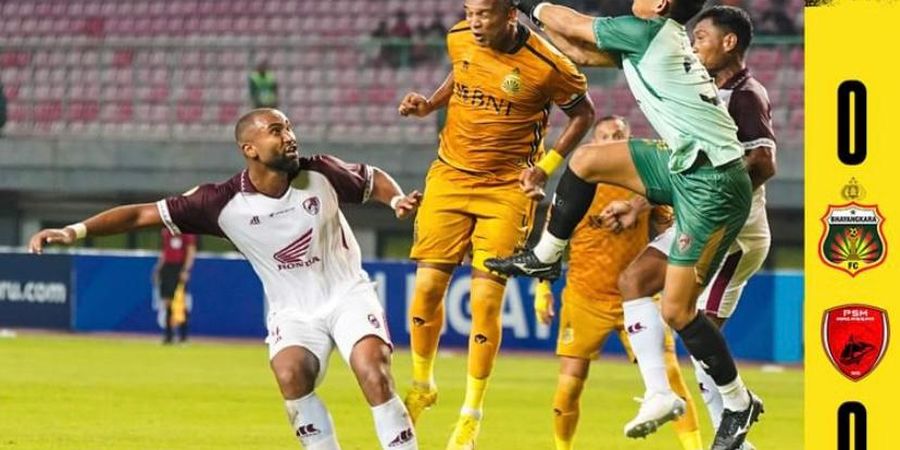 Hasil Liga 1 - Matias Mier Gagal Eksekusi Penalti, Bhayangkara FC Raih Poin Pertama Saat Imbangi PSM