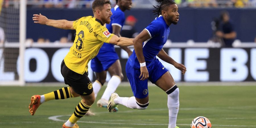 Hasil Uji Coba - Christopher Nkunku Jadi Tumbal, Chelsea Ditahan Imbang Dortmund 1-1