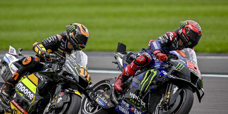 MotoGP Inggris 2023 - Quartararo Lihat Kemajuan Yamaha Meski Alami Insiden dengan Adik Rossi