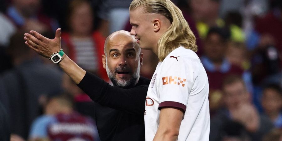 Pep Guardiola Ungkap Perasaan Sebenarnya Erling Haaland Usai Kalah dari Lionel Messi di Ballon d'Or 2023