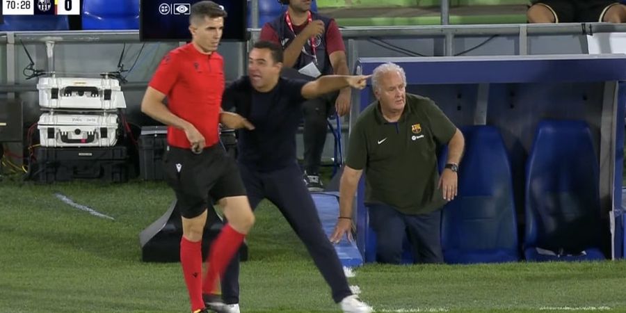 Getafe Vs Barcelona - Xavi Ngamuk Dikartu Merah Wasit dan Gagal Dapat Penalti Menit 100, Bilang Memalukan!